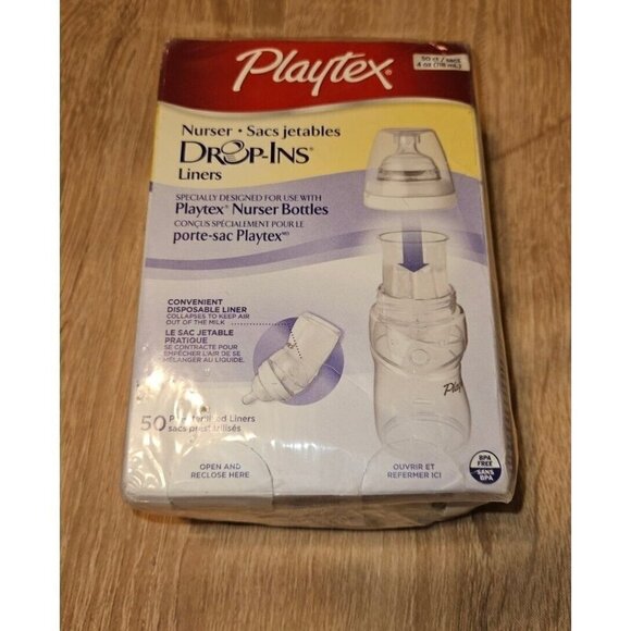 Playtex Baby Drop-Ins Liners - Pack of 50 4oz Size - Picture 1 of 6